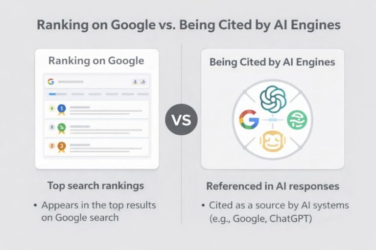 Ranking on Google vs AI Citations