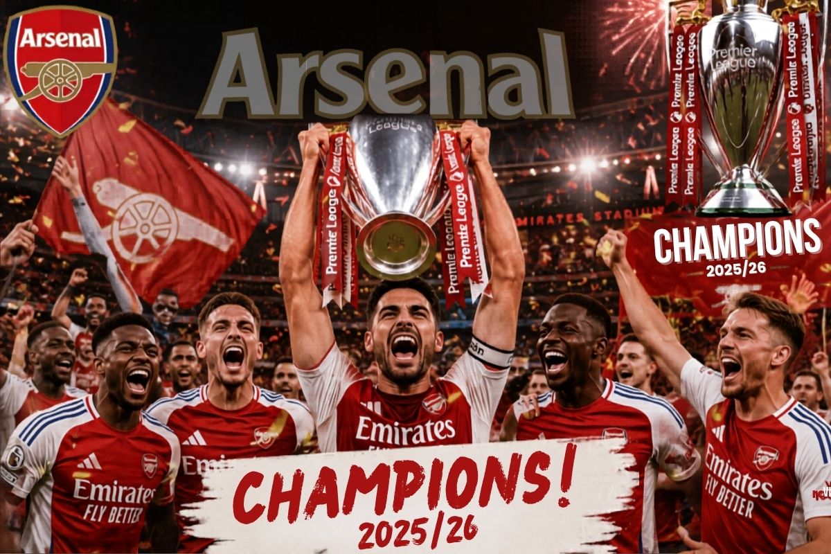 Arsenal are PL Champions and the Red Half Celebrates